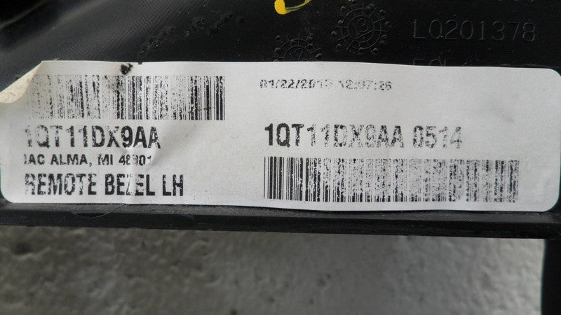1QT11DX9AA 2015-2018 Dodge Grand Caravan Left Rear Inner Door Handle Trim Used 1QT11DX9AA 