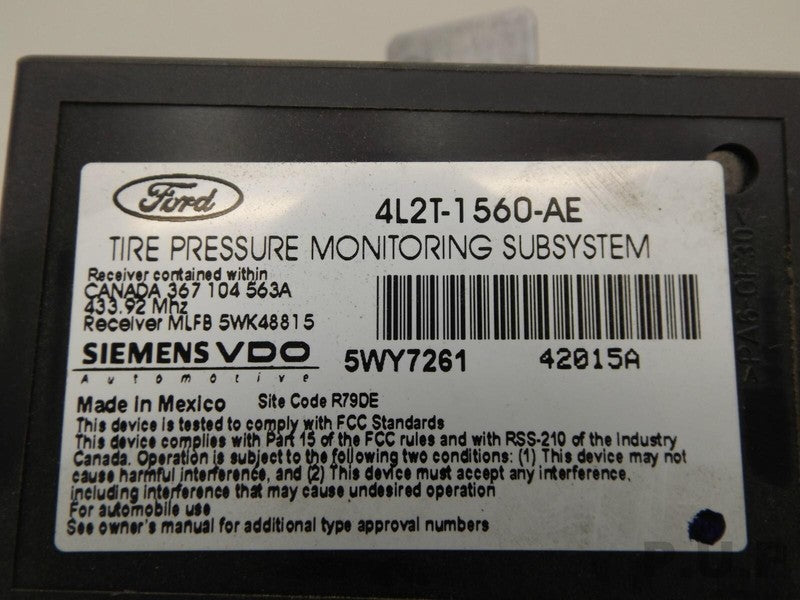 2004 Mercury Mountaineer Tire Pressure Monitoring Module 4L2T-1560-AE