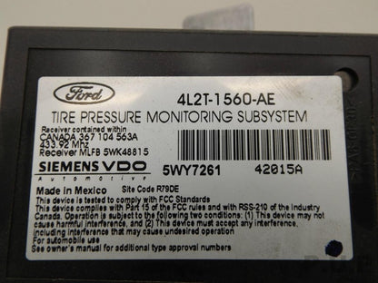 2004 Mercury Mountaineer Tire Pressure Monitoring Module 4L2T-1560-AE