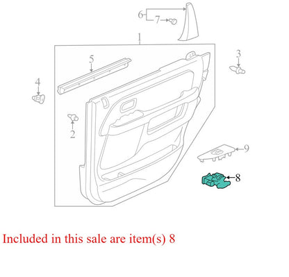 35765S5A003ZA 2002-2006 Honda CR-V Passenger Rear RR Door Window Switch Used OEM 35765S5A003ZA