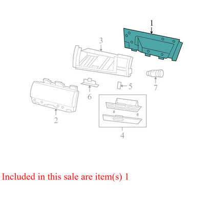 L0095875 2008-2010 Chrysler Town &amp; Country Instrument Panel Bezel Used OEM 1JF031DSAA