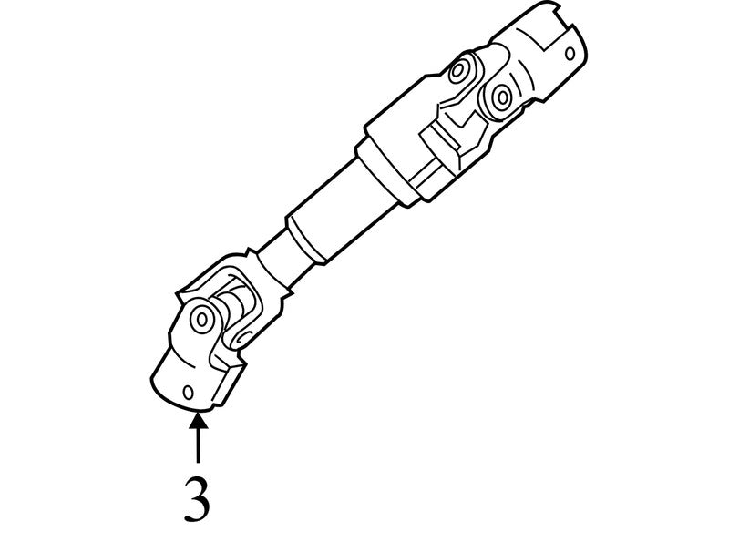 13364134 2013-2014 Buick Verano Steering Shaft Used 13364134 OEM