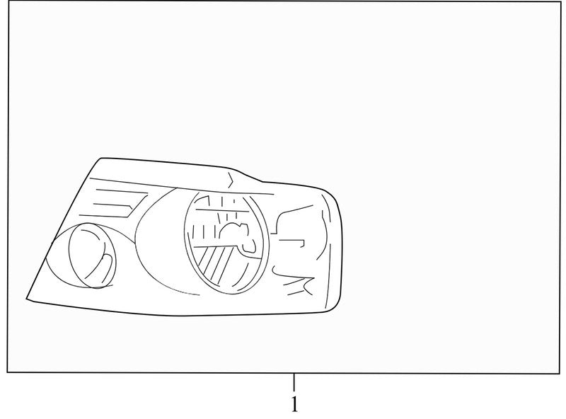 7L3Z13008GA 2004-2008 Ford F-150 Headlight Assembly Left Driver Side Used 7L3Z13008GA 