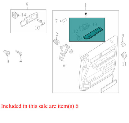 7A137814B362A 2007-10 Lincoln MKX Front Right Passenger Window Switch Used 7A137814B362A OEM