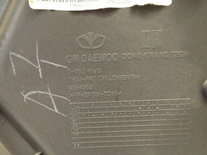 96649619 2007-2008 Chevrolet Aveo Passenger FR Door Interior Trim Panel Used 96649619 OEM