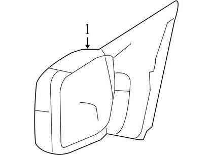 4L34-17682 2004-2008 Ford F-150 Passenger Right Door Mirror Used OEM 6L3Z17682GA