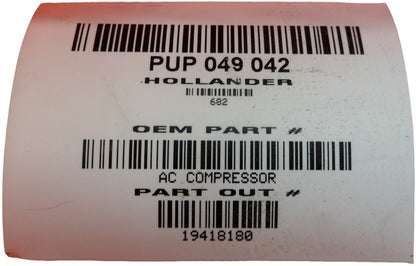 19418180 2004-2008 Pontiac Grand Prix 3.8L A/C Compressor Used OEM 19418180