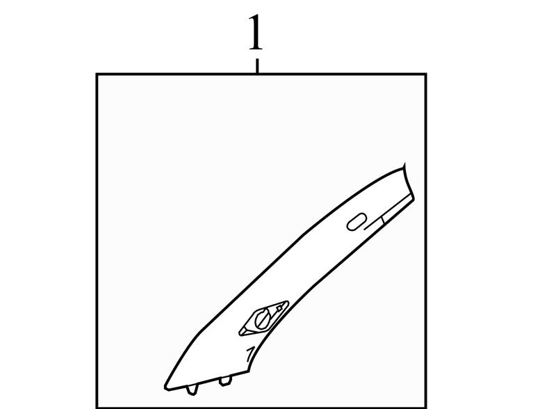 23187203 2010-2017 Chevrolet Equinox Driver LH A Pillar Trim Used OEM 20883895