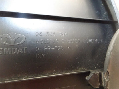 96537681 2004-2008 Chevrolet Aveo Gauge Instrument Bezel Used OEM 96345796