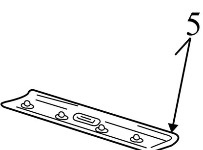 15729287 1998-2005 Chevrolet Blazer Interior Roof Trim W/ Dome Light Used OEM 15729284