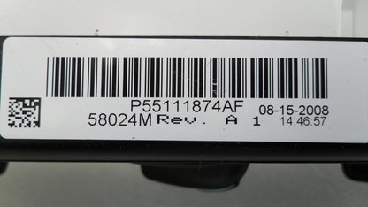 55111874AF 2007-2009 Jeep Compass HVAC Temperature Control Panel Used 55111874AF OEM
