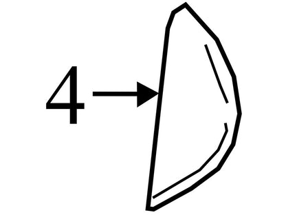 AE535404481AC 2010-2012 Lincoln MKZ Driver Left Dash End Cap Used OEM AE5Z5404481AA