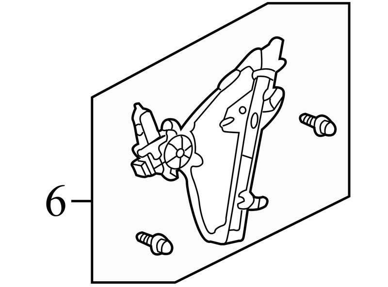 1800A30911W 2003-2007 Honda Accord Driver FL Window Regulator Used 1800A30911W OEM
