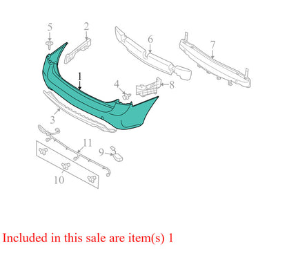 866111D000 2007-2012 Kia Rondo Rear Bumper Cover Used OEM 866111D000 