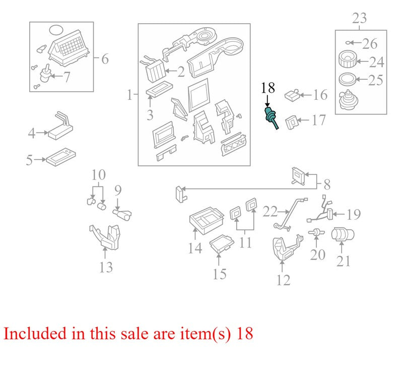 6L2Z18A318BA 2006-2010 Mercury Mountaineer HVAC Air Inlet Door Actuator Used OEM 6L2Z18A318BA