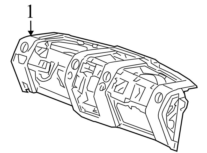 8L341504304 2004-2008 Ford F-150 Dashboard Panel Used 8L341504304 OEM