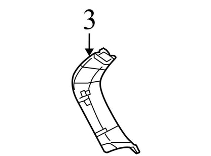 90903JM00A 2008-2015 Nissan Rogue Driver Rear RL Liftgate Interior Trim Used OEM 90903JM00A