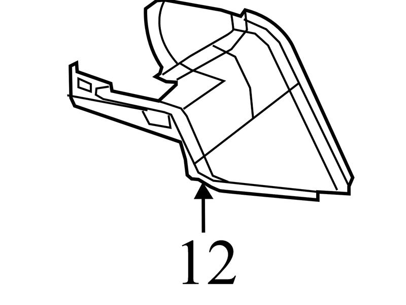 22853606 2012-2017 Buick Verano Right Passenger Instrument Trim Panel Brown 22853606 OEM