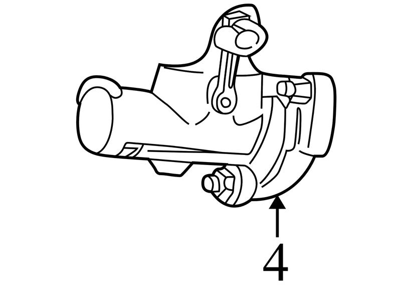 5189227AA 2002-2007 Jeep Liberty 3.7L Brake Master Cylinder Used 5189227AA OEM