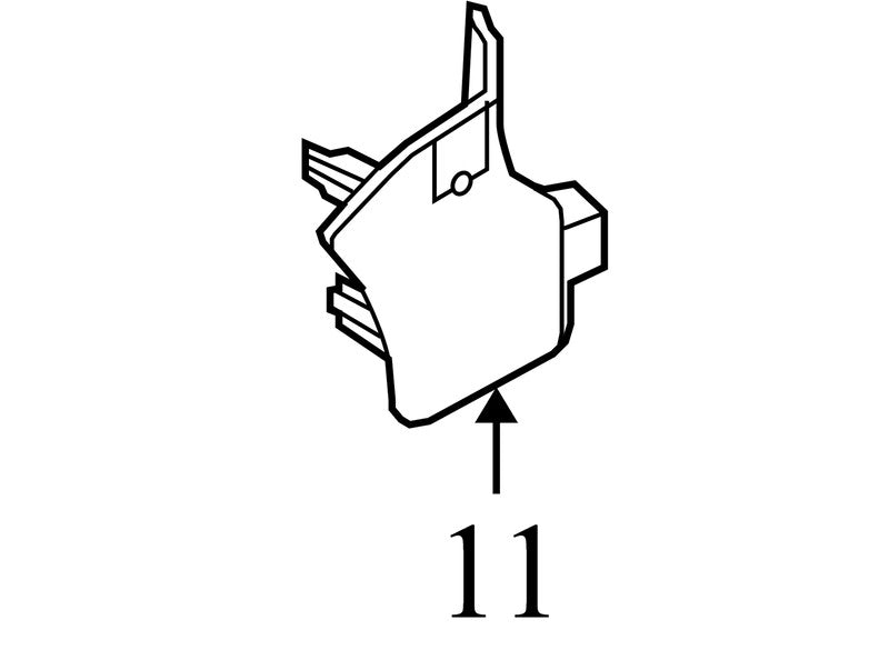 8L847802348AEW 2008-2012 Genuine Ford Escape Passenger RH Kick Panel Trim Used 8L8Z7802344AA 