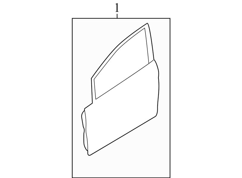 D2BZ5420124B 2011-2019 Ford Fiesta Passenger FR Exterior Door Assembly Used OEM D2BZ5420124B