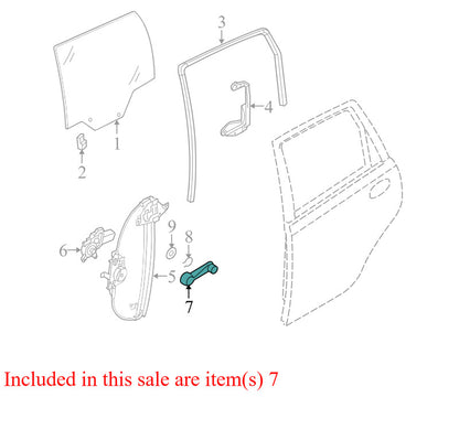 96301568 2004-2011 Chevrolet Aveo Passenger RR Window Crank Handle Used 96301568 OEM