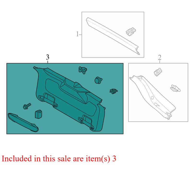 BM51A40411AFW 2012-2014 Ford Focus Rear Lower Liftgate Trim Used CV6Z5840704AA OEM