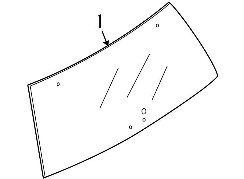 6L2Z78422A12AA 2006-2010 Mercury Mountaineer Rear Liftgate Glass Used OEM 6L2Z78422A12AA