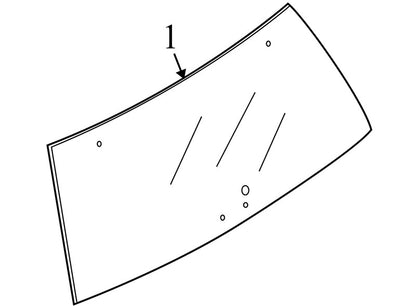 6L2Z78422A12AA 2006-2010 Mercury Mountaineer Rear Liftgate Glass Used OEM 6L2Z78422A12AA