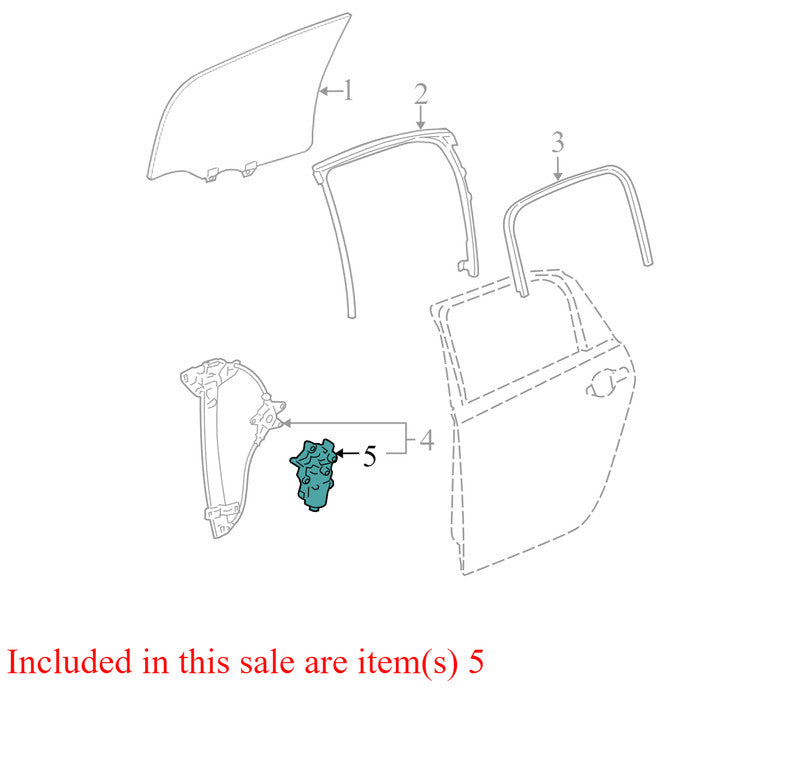 19180071 2006-2011 Chevrolet Impala Passenger Rear RR Window Motor Used OEM 0130822261