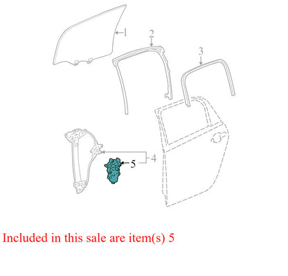 19180071 2006-2011 Chevrolet Impala Passenger Rear RR Window Motor Used OEM 0130822261