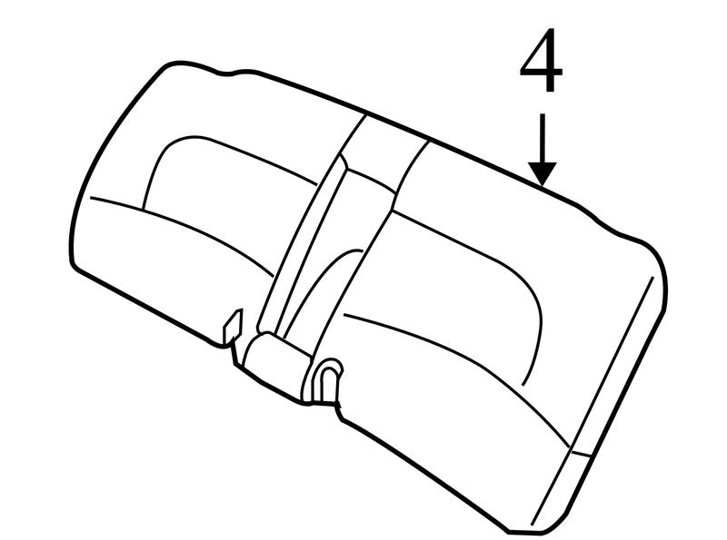 88895615 2002-2005 Buick LeSabre Rear Seat Back Cushion Used OEM 88895752