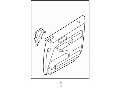9T437823943 2007-2010 Ford Edge Driver FL Door Interior Trim Panel Used 9T437823943 OEM