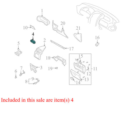9742026500 2001-2006 Hyundai Santa Fe Front Left Dashboard Air Vent 9742026500 OEM