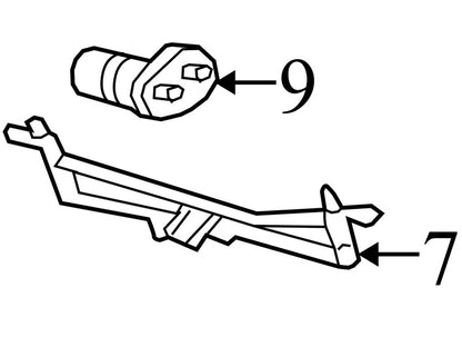 15268609 2008-2011 Buick Enclave Windshield Wiper Linkage, Wiper Motor Used 15268609 OEM