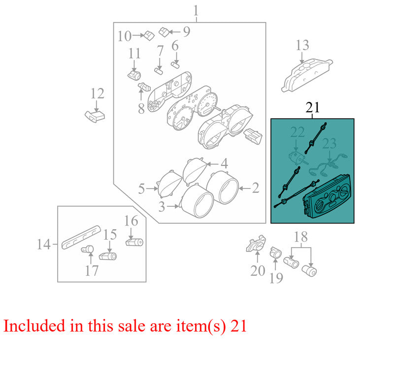 96539551 96539551 2006 Chevrolet Aveo HVAC Temperature Control Panel