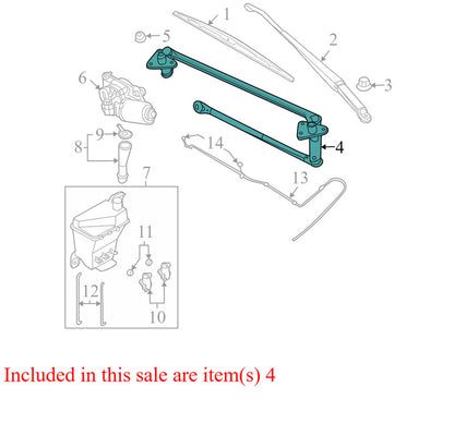 96450750 2006-2008 Chevrolet Aveo Front Windshield Wiper Linkage Used 96450750 OWM
