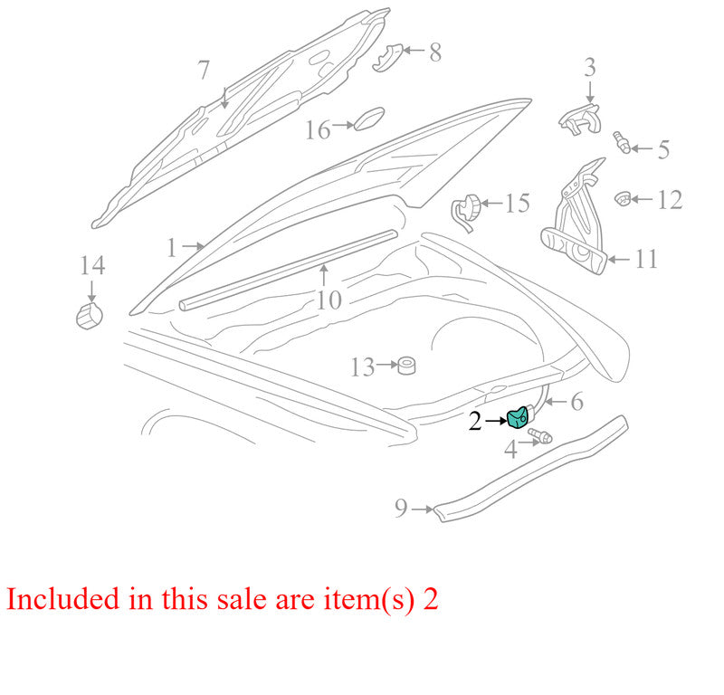55255451AC 1997-2000 Dodge Dakota Hood Latch Used OEM 55255451AC