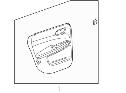 20773411 2006-2011 Chevrolet Impala Passenger Right Rear Interior Door Panel Used OEM