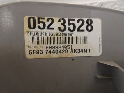 5F937440428 2005-2007 Ford Freestyle Passenger RH Upper B Pillar Trim Used OEM 5F937440428