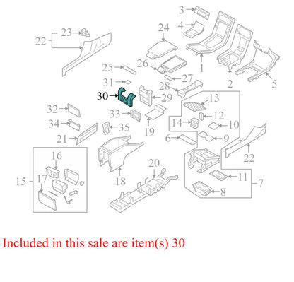 39870981 2010-2016 Volvo XC70 Center Console Trim Panel Used OEM 30715133