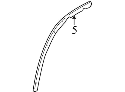 25715776 2002-2005 Buick LeSabre Driver FL Door Seal Used OEM 25715776 
