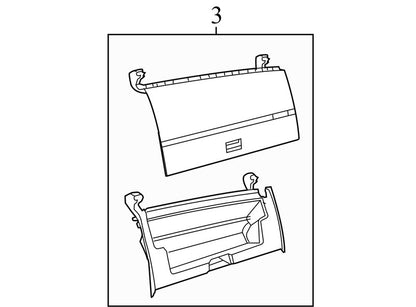 1HP18DK7AD 2009-2010 Dodge Journey Dash Storage Compartment Door Used OEM 1HR131DVAE