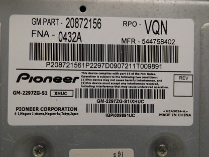 22855806 2010-2017 Chevrolet Equinox Radio Amplifier Module Used OEM 20872156