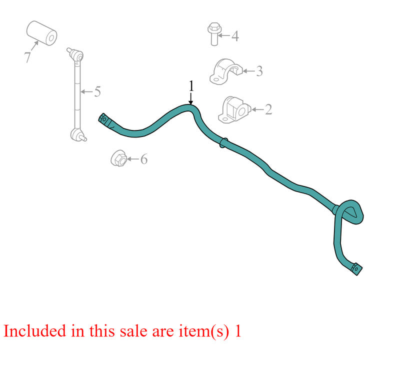 BE8Z5482A 2011-2019 Ford Fiesta Suspension Stabilizer Sway Bar Used OEM BE8Z5482A