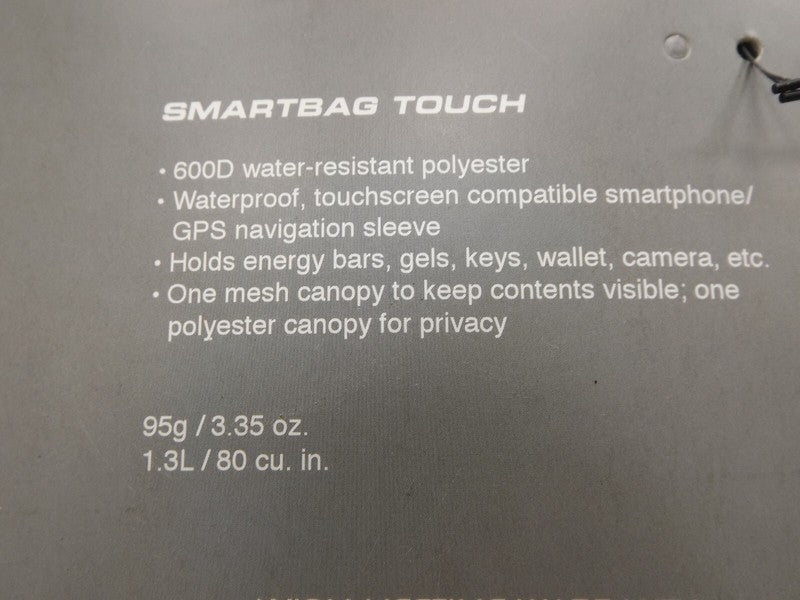 Axiom's Smart Bag Touch Black/Gray New Bicycle Bag 