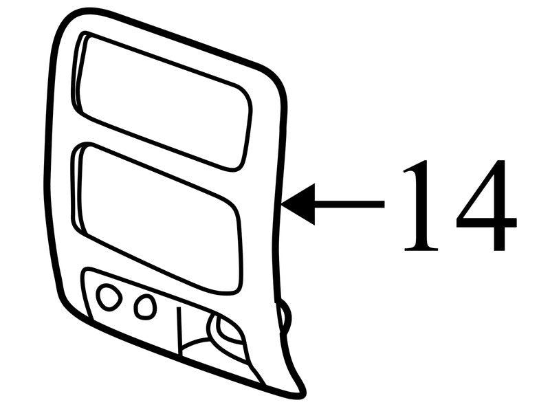 1AX30AAAAB 2002-2007 Jeep Liberty Radio Bezel Used OEM 5KD13DX9AC