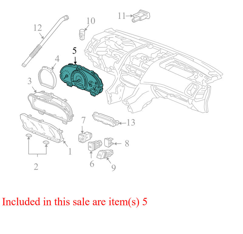 78100SDAA220M1 78100SDAA220M1 2004 Honda Accord Instrument Cluster