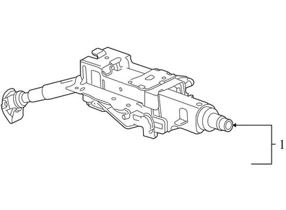 1K1419502AB 2005-2010 Volkswagen Jetta TDI Steering Column Assembly Used OEM 1K1419502AB 