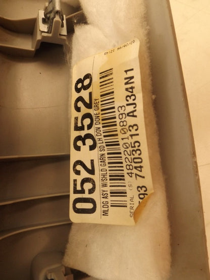 7F9Z7403598AA 2005-2007 Ford Freestyle Driver FL A Pillar Trim Used OEM 5F937403513